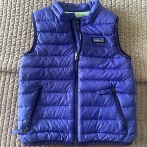 Kids Patagonia Lavender Puffer Vest